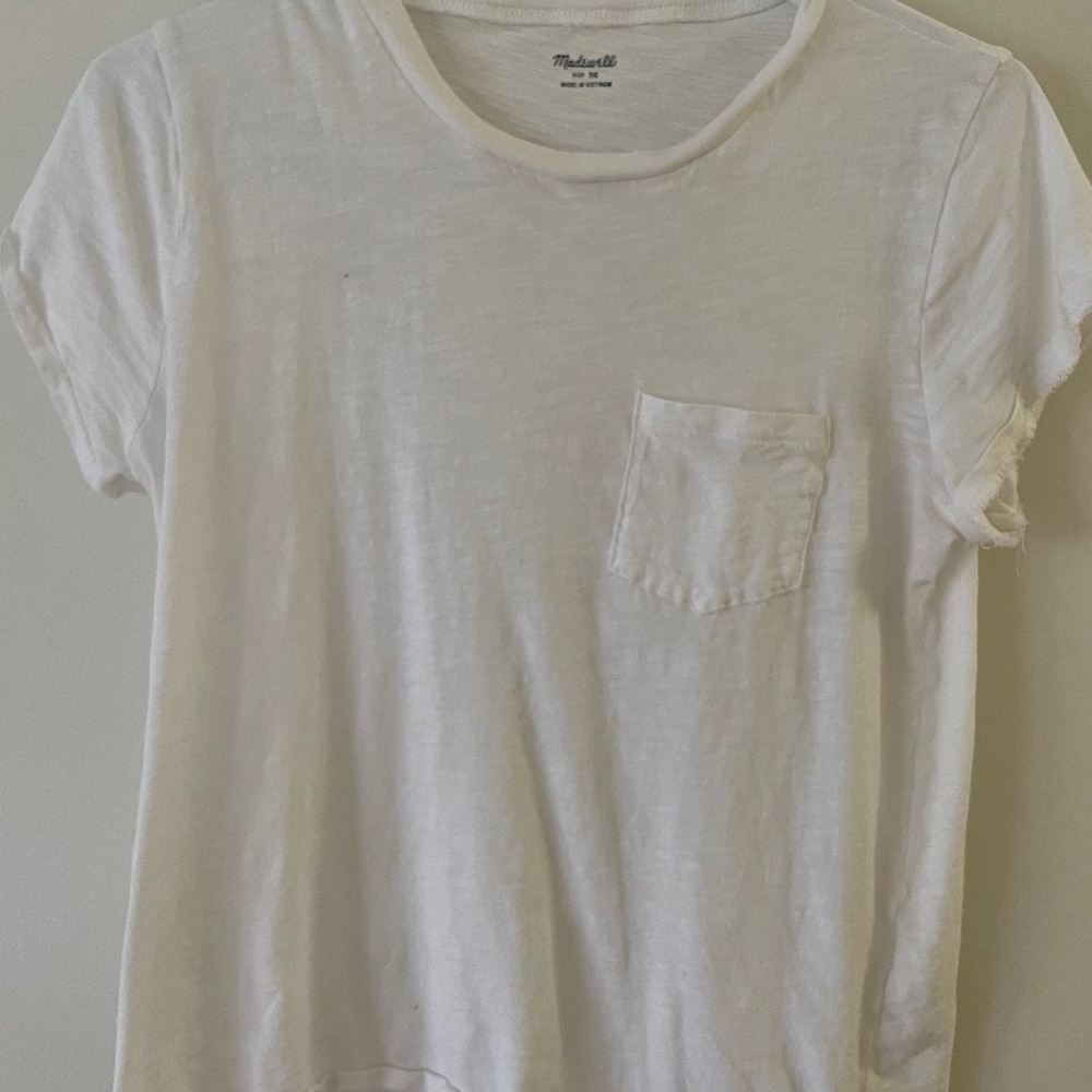 Madewell White Tee Size S